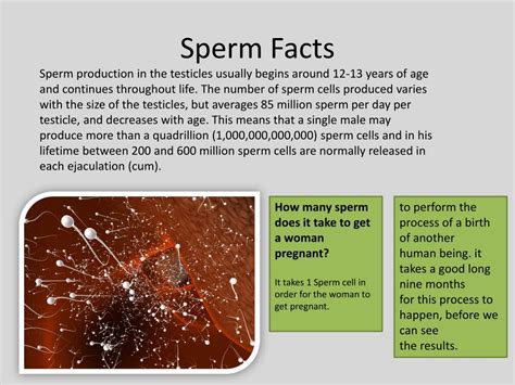 Fascinating Facts About Semen .